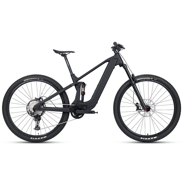 2025 New EM19 E Bike Mid Drive Ebike Dual Suspension E-bike 12 Speed Carbon Fiber Electronic Mountain Bike