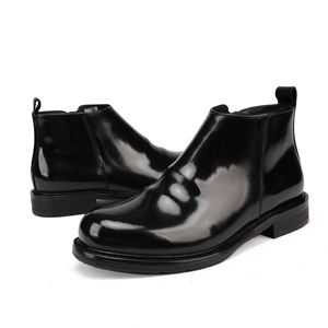 Men's British Style <b>High</b> <b>Top</b> New Ankle <b>Boots</b> Autumn amd Winter Outdoor Horse Leather Handmade <b>Boots</b> - Product Image 1