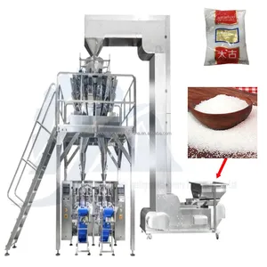 Sugar Salt Grain Rice Beans Capsule Weighing And Sealing Full Automatic Vertical Granule Volumetric Coffee Filling Machine