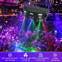 15 projecteurs décoratifs à faisceau laser DJ disco UV LED avec télécommande et contrôle sonore DMX pour la décoration de festivals | YSH
