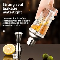 Shaker à cocktails Boston avec verre pour recettes, outil de barman, accessoires de bar, PC-Clear 400-700ml, style nordique
