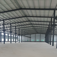 Estructura de Acero Galvanizado Prefabricada, Diseño de Arco para Techo de Tela, para la Construcción de Hangares y Almacenes