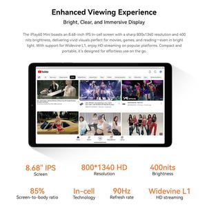 แท็บเล็ต <span class=keywords><strong>alldocube</strong></span> <span class=keywords><strong>iPlay</strong></span> 60 MINI 4G LTE แท็บเล็ต LTE 4GB RAM 64GB รอมแท็บเล็ตพีซีแอนดรอยด์15 - Product Image 6
