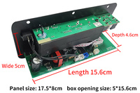Amplificateur de puissance mono Bluetooth HIFI D30 30W avec double microphone karaoké 12V 24V 220V