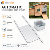 HPSFENCE AD002 Capteur de lumière automatique, ouvre-porte durable en ABS pour poulailler avec contrôleur