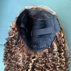 Piano Highlight Deep wave 5×5 HD Lace Closure Brazilian Virgin Human Hair <b>Wig</b> Adjustable Invisible Lace <b>Wigs</b> For Women - Product Image 6