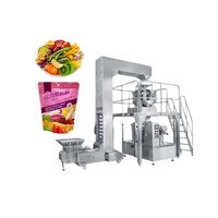 Automatische zakkenvulmachine voor korrels, voorgemaakte ritssluitende staande zakkenverpakkingsmachine voor fruit, groentechips, rode dadels