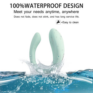 Mainan seks dewasa Vibrator kepala ganda untuk wanita Remote Control 10 Mode getar Stimulator g-spot - Product Image 3