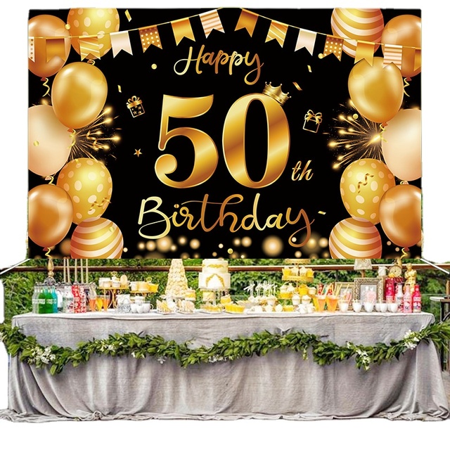 Happy Birthday Decoration Banner Cloth Happy Birthday Backdrop Background Photo Studio Backgrounds Backdrops