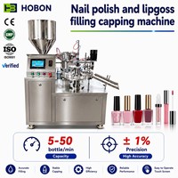 Hebo Remplisseuse et Bouteuse Automatique pour Bouteilles en Verre de 2 ml et 5 ml, pour Gels à Haute Viscosité et Vernis à Ongles