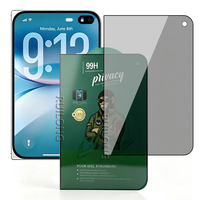 Protection d'écran en verre trempé anti-espionnage, anti-statique, couverture intégrale 0,4 mm, pour iPhone 18 Duo
