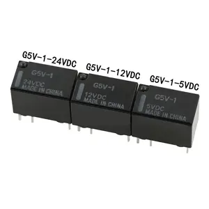 Cuộn dây 5VDC/12V/24V spdt (1 form C) tải định mức 2 Amp 125 VAC 30VDC 6 pin nhúng 0.2W G5V-1 Mini tín hiệu hoàn toàn mới