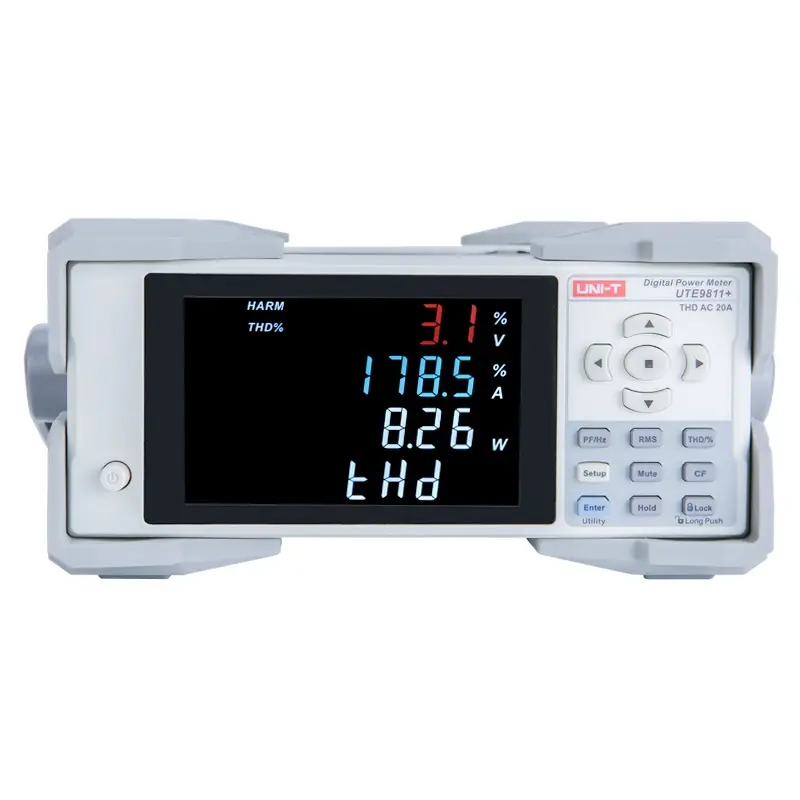 UTE9811 +, instrumento de medición de parámetros eléctricos inteligentes, medidor de potencia Digital, voltaje, corriente, factor de potencia