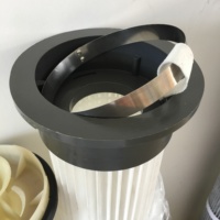 Élément filtrant anti-poussière pour silo à ciment, filtre à air industriel cyclonique à impulsions en polyester