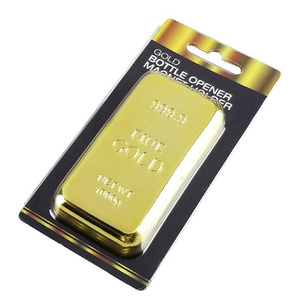 Gold Bar a forma di apriscatole per <span class=keywords><strong>frigo</strong></span> con magnete creativo oro lingotti apribottiglie per uso Home Bar - Product Image 4