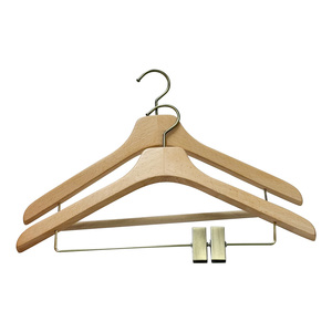 Tùy Chỉnh Trang Phục Áo Sơ Mi Phù Hợp Với Quần Quần Áo Móc Áo Biểu Tượng Tùy Chỉnh Thời Trang Giá Rẻ Khách Sạn Móc Bằng Gỗ - Product Image 2