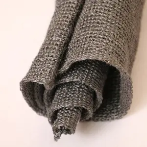 High Strength Metal Cloth Of FeCrAl Staple Fiber Knitted Fabric For Burner