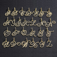 Élégant Hip-Hop Fleur Corps Herbe Corps Lettre Pendentif Personnalité Melon Graine Boucle Cubaine Chaîne Collier Bijoux Lettre Pendentif