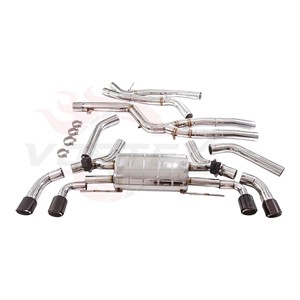 ท่อไอเสียสแตนเลส Vortex สำหรับ BMW M440i G22 B58 3.0T Valvetronic Catback ปลายท่อคาร์บอนไฟเบอร์แบบ Quad พร้อมเสียง Rumble - Product Image 5
