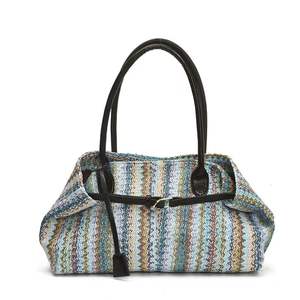 Bolsos de Hombro de Paja Tejida para Mujer, Nueva Tendencia de Verano, Bolso de Playa Cuadrado - Product Image 3