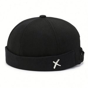 Casquette Docker en coton réglable sans visière avec bord retroussé pour vêtements de travail OEM, promotion de la sécurité, cadeau personnalisé - Product Image 3