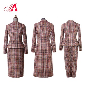 Spring Women's <span class=keywords><strong>Office</strong></span> Suites Traje <span class=keywords><strong>de</strong></span> dos piezas con costuras informales para mujer Trajes <span class=keywords><strong>de</strong></span> pantalones <span class=keywords><strong>de</strong></span> oficina para mujer - Product Image 3