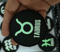 Autocollants lumineux en PVC souple avec 12 signes du zodiaque, à fixation auto-agrippante, pour le marché international