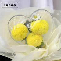 Tondo Set Bola Bobo Bunga Akrilik Buket Mawar Balon Bobo Transparan Hati Desain Baru