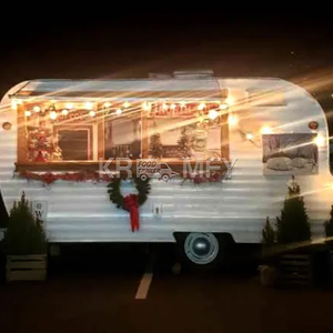 รถลากอาหารบาบีคิวสำหรับยุโรปที่อุ่นอาหารรถลากให้ความอบอุ่นอาหารสุนัขร้อนรถบรรทุกอาหารจานด่วนพร้อมครัวเต็มรูปแบบ - Product Image 3