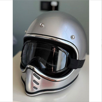 Casque de moto rétro en fibre de verre MT05, nouveau style, forme de foudre, casque de sécurité pour la conduite
