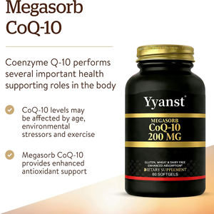Cápsulas de CoQ10 y Megasorb de alta calidad y fácil absorción que promueven la salud del corazón y el apoyo antioxidante, en formato softgel de uso diario. - Product Image 3
