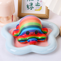Jouet Squishy Pieuvre en PU à Rebond Lent, Mini Balle Anti-Stress à Presser pour les Plus de 14 Ans, Unisexe, Vente en Gros Usine