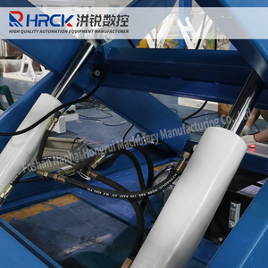 Hongrui meja angkat mekanik, furnitur tugas berat <span class=keywords><strong>3</strong></span> ton gunting ganda dengan permukaan rol bertenaga OEM dengan sertifikat CE - Product Image 6