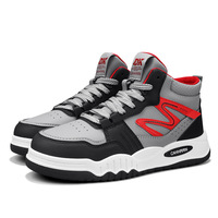 Chaussures montantes pour hommes, tendance, polyvalentes, décontractées, automne/hiver 2025, chaussures de sport tendance pour étudiants, ajouter de la hauteur, maille