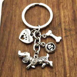Người Bạn Tốt Nhất Kim Loại <span class=keywords><strong>Keychain</strong></span> Thiết Kế Thời Trang Với Con Chó Chân In Xương Con Chó Nhà-Vật Nuôi Phụ Kiện - Product Image 3