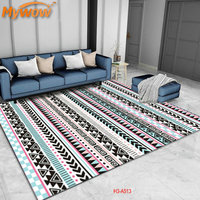 Tapis géométrique vintage turc de luxe en polyester MyWow