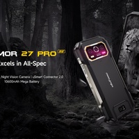 Ulefone Armor 27 Pro 5G LTE, Teléfono Inteligente Resistente con Octa Core, CDMA, Pantalla de 6.78 Pulgadas y 120Hz, 12+256GB, 50MP, 64MP, Visión Nocturna, Francés/Español