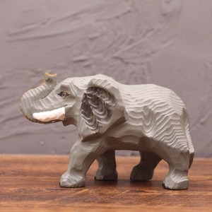 Sculture in Legno Dipinte a Mano di Tigre e Leone, Artigianato in Legno Art Déco, Miniature per Decorazione Casa, Ornamenti all'Ingrosso - Product Image 4