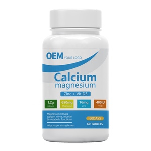 Tabletas de Calcio, Magnesio, Zinc y Vitamina D3 de Alta Absorción OEM, Suplemento de Colágeno para la Fortaleza Ósea en Adultos - Product Image 1