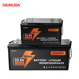 Batterie au lithium DEMUDA 12,8V 100AH 150ah 25,6V 300ah Lifepo4 1920wh 2560wh 7680wh, batterie solaire 12V, batterie de stockage d'énergie domestique - Product Image 2