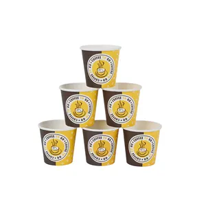 Vaso de papel de 2,5 Oz, fabricante chino, proveedor, reciclable, biodegradable, desechable, tamaño Mini, personalizado, vaso de papel de 2,5 Oz con tapas