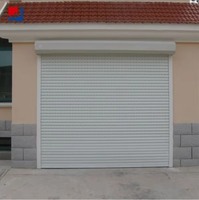Porte à enroulement automatique en alliage d'aluminium à simple paroi, porte de sécurité extérieure antivol pour commerce