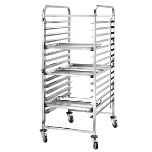 Stainless Steel 15 Level Patisserie Tray <b>Racking</b> Trolley Commercial Mobile Bakery Pan <b>Storage</b> Cart <b>for</b> Pastry Catering kitchen - Product Image 2
