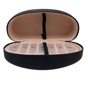New Pill Box Large Pill Organizer with 7 Day <b>Glasses</b> <b>Case</b> to Hold Vitamin Storage Box - Product Image 1