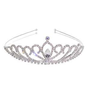 Mode mariée <span class=keywords><strong>mariage</strong></span> couronne femmes strass bandeau enfants princesse couronne en gros - Product Image 1