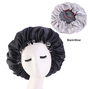 Women's hair beauty extra large <strong>satin</strong> silk <strong>bonnet</strong> 2019 custom private label JS-HOWHI - Product Image 4