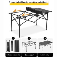 Faltbarer Camping Tisch-Leichtes Bastel design | Tragbares Geschenk für Wanderer, Outdoor-Sport begeisterte | Promo-Artikel