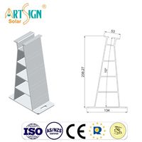 Support de panneau solaire réglable en angle pour toit plat en tôle – Fixation inclinable