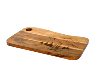 Tabla de queso láser de madera de acacia para cortar frutas y servir alimentos accesorio de cocina tabla de cortar Charcutier - Product Image 3