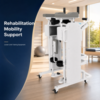 Système d'Exosquelette Pliable pour l'Entraînement à la Marche des Membres Inférieurs, Déambulateur de Rééducation en Acier Inoxydable pour AVC et Récupération Post-IMC